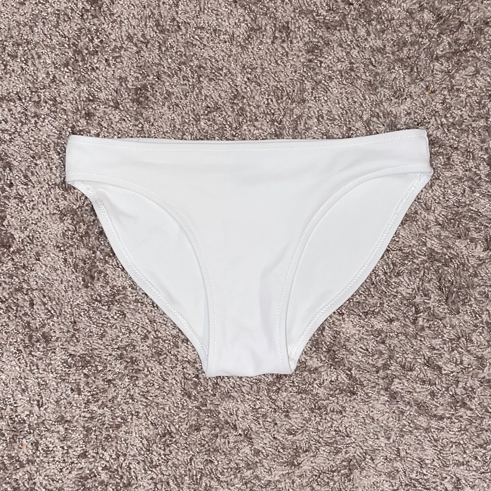 Aerie White Full Coverage Bikini Bottom